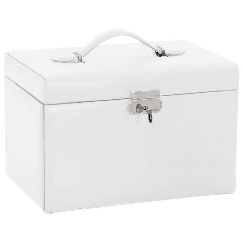 Portagioie a 3 Strati con Specchio Bloccabile 26x18x17,5 cm vidaXL