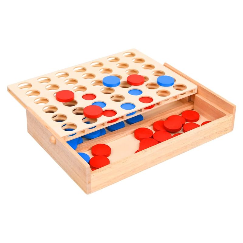 Gioco da Tavolo Forza 4 24x15x4 cm in Legno Massello vidaXL