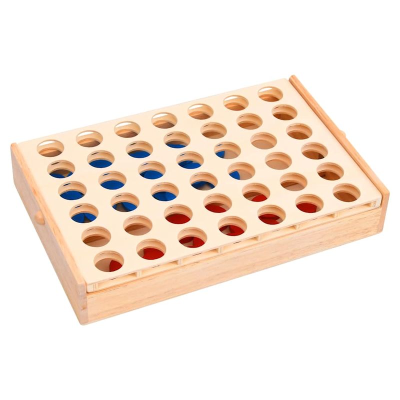 Gioco da Tavolo Forza 4 24x15x4 cm in Legno Massello vidaXL