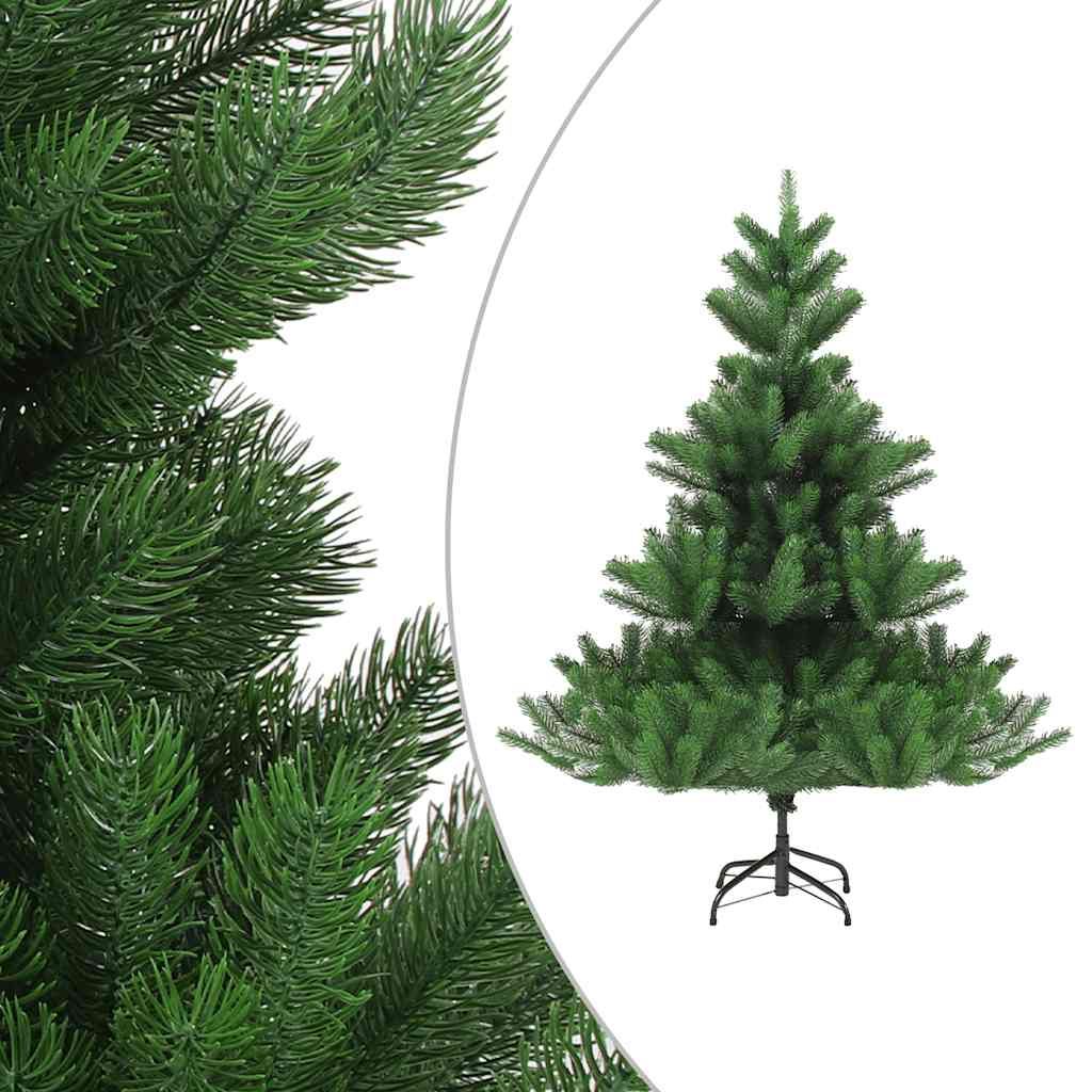Albero Natale Artificiale Nordmann con LED Palline Verde 210 cm vidaXL