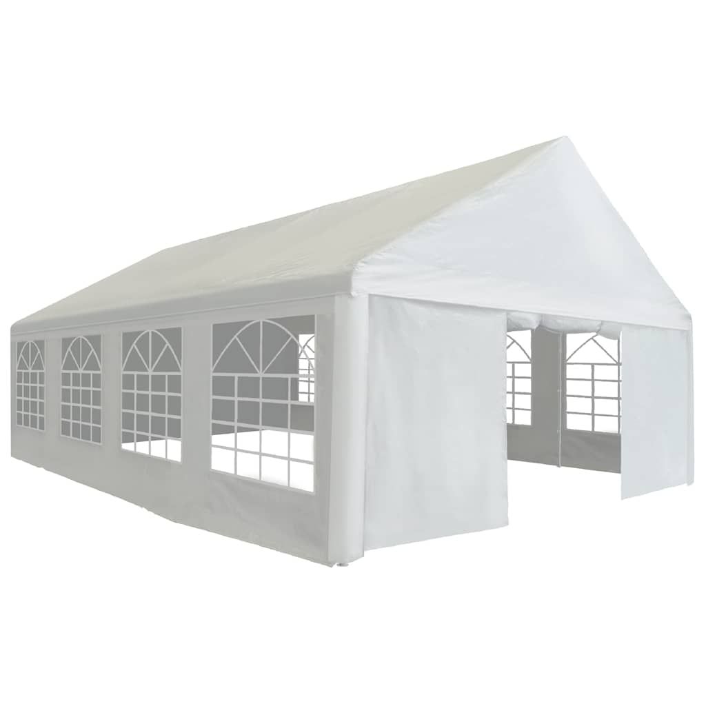 Tendone per Feste in PE 5x8 m Bianco vidaXL