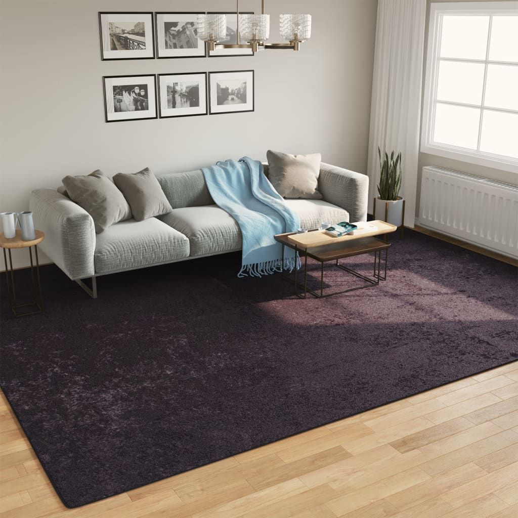 Tappeto Lavabile Antracite 400x300 cm vidaXL