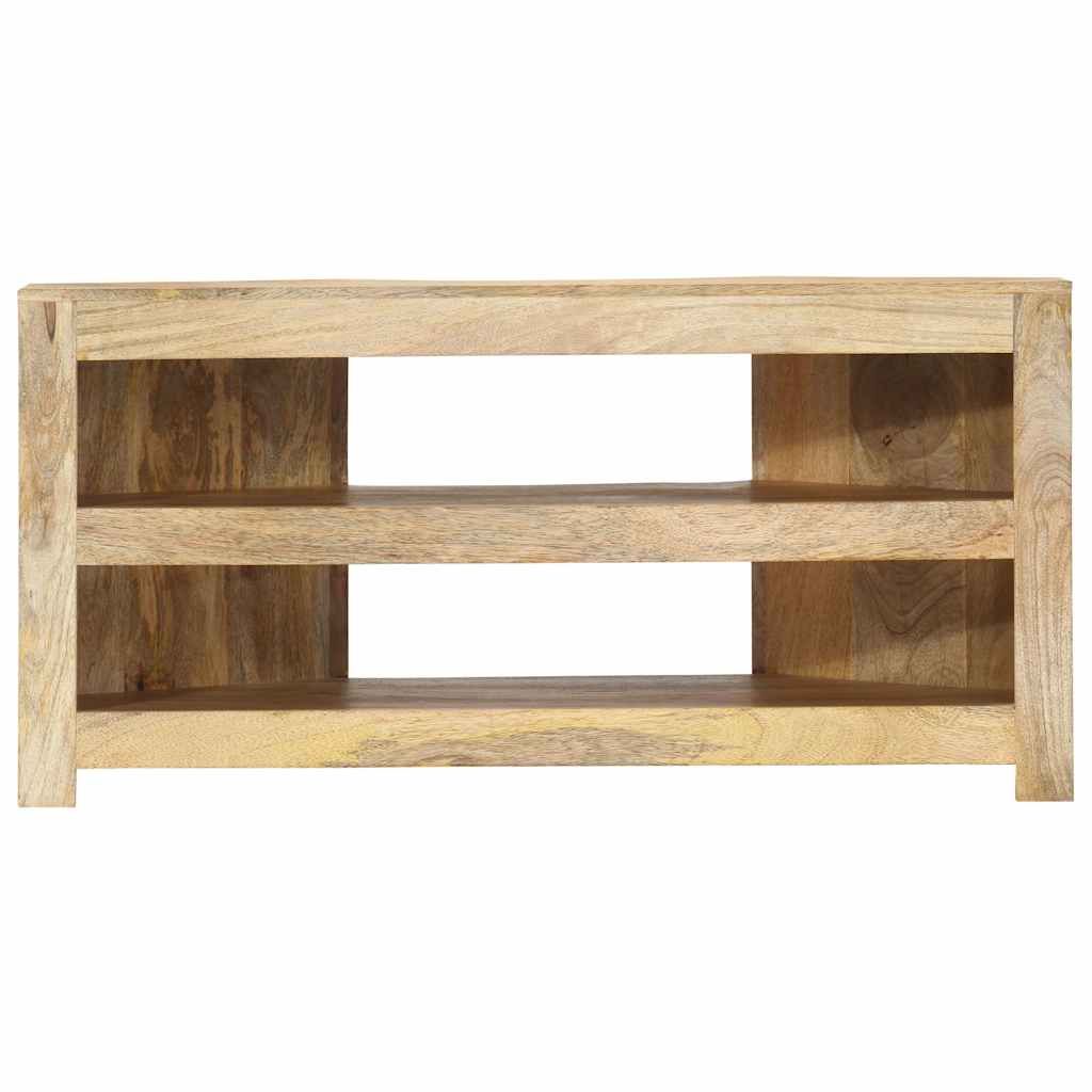 Mobile Porta TV Angolare 90x45x45 cm in Legno Massello di Mango vidaXL