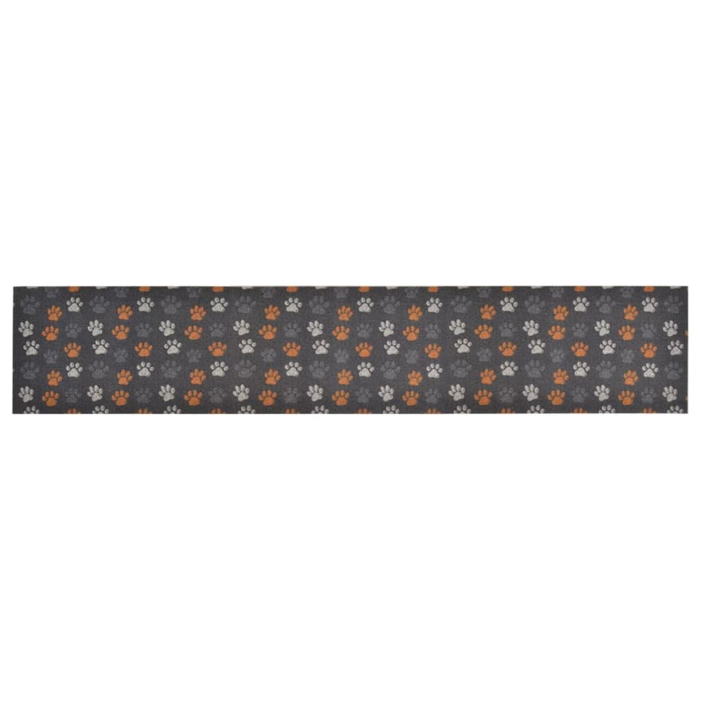 Tappeto da Cucina Lavabile Zampe 60x300 cm Velluto vidaXL