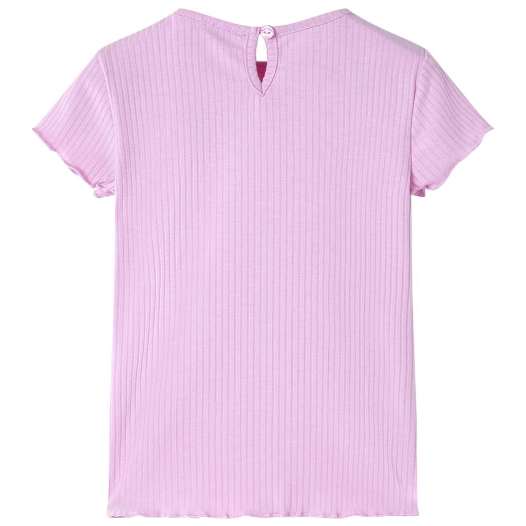 Maglietta da Bambina Rosa Chiaro 128 vidaXL