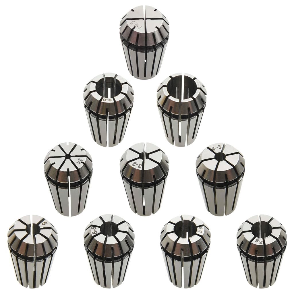 Pinze per Colletti ER16 Set Utensili per Tornitura 10 pz vidaXL