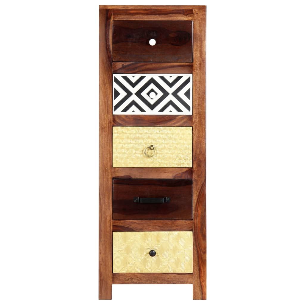 Credenza 40x30x110 cm in Legno Massello di Acacia vidaXL