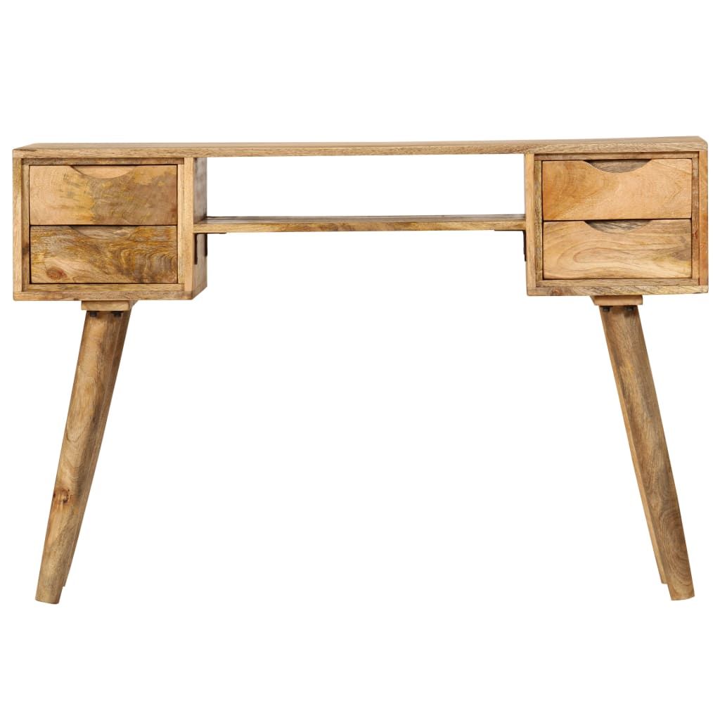 Scrivania in Legno Massello di Mango 115x47x76 cm vidaXL