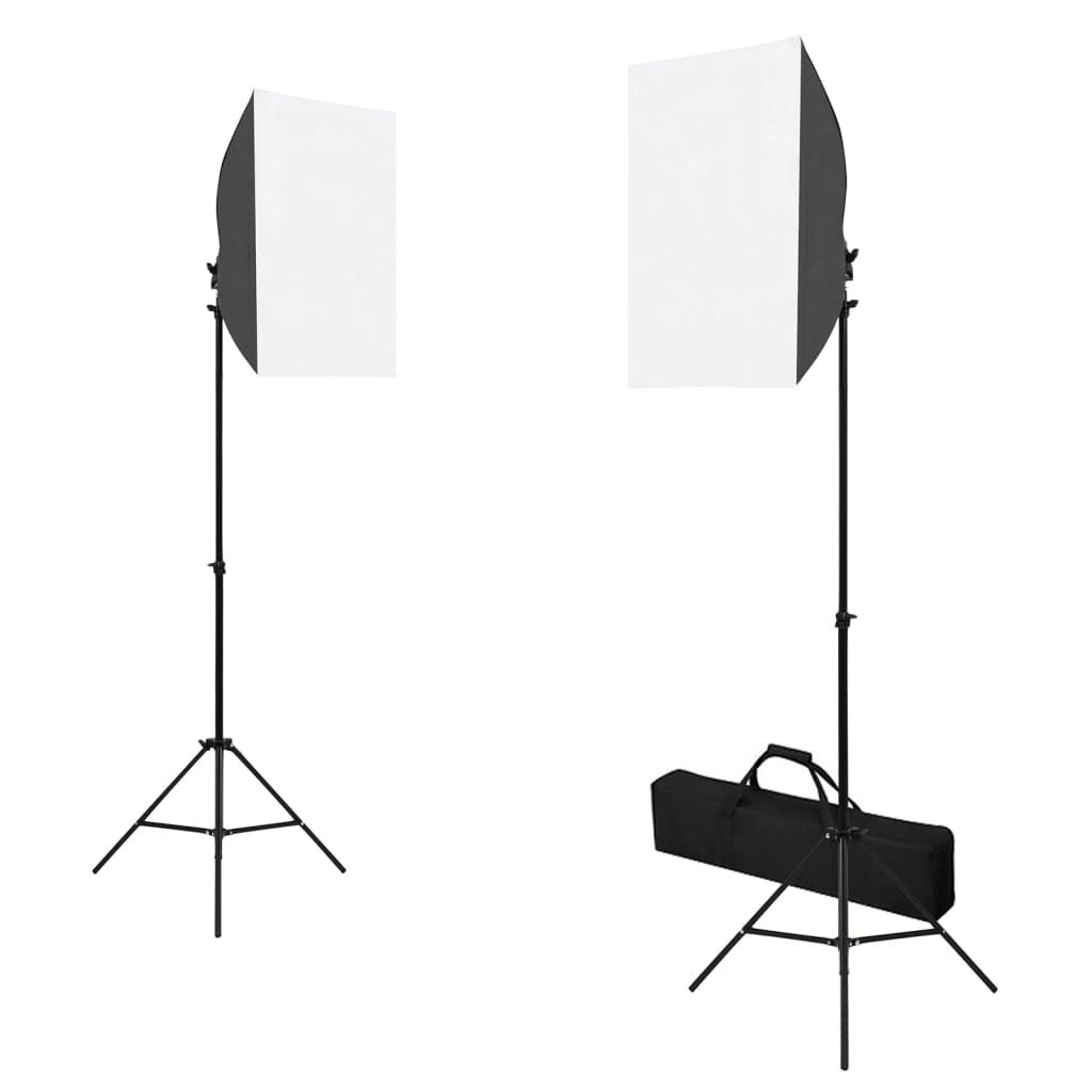 Kit per Studio Fotografico con Set Luci, Fondale e Riflettore vidaXL