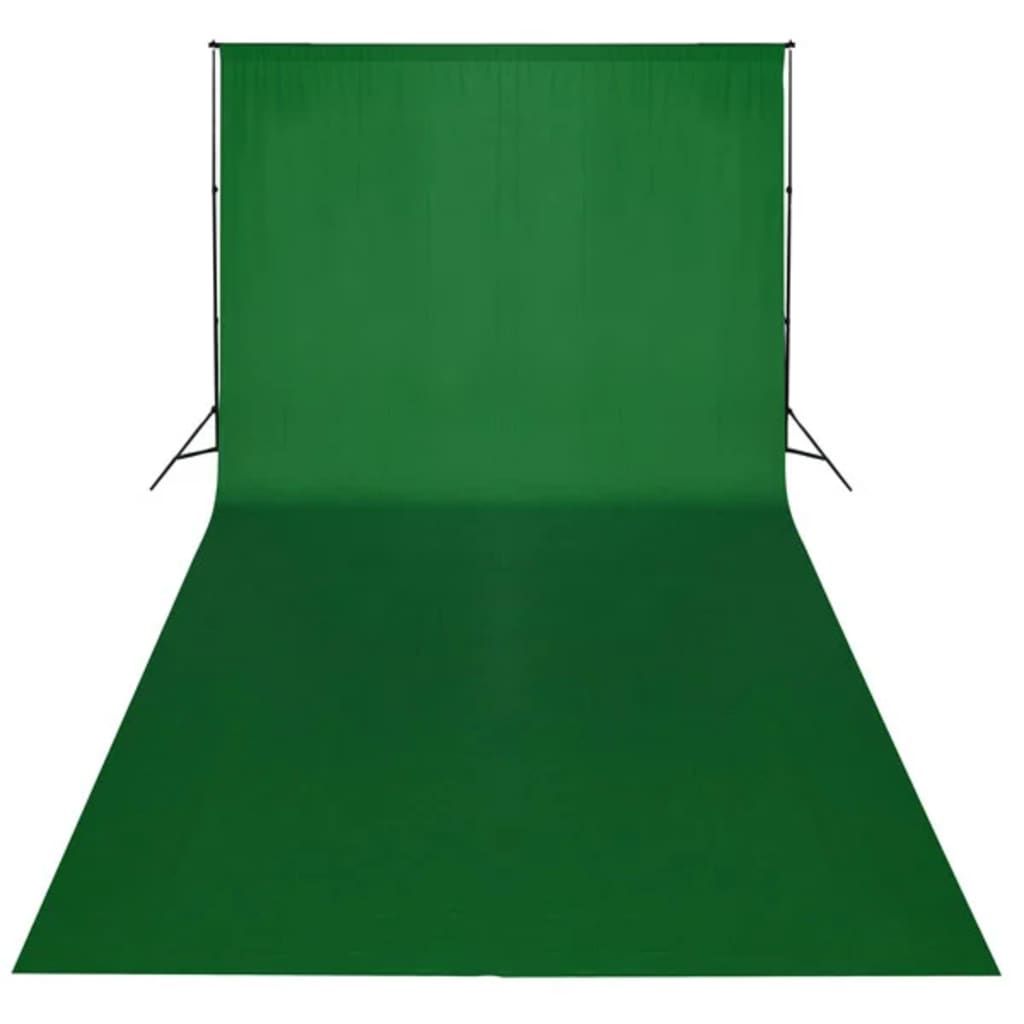 Fondale in Cotone Verde senza Supporto 600x300 cm per Croma Key vidaXL