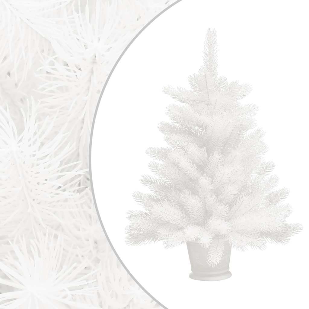Albero di Natale Preilluminato con Palline Bianco 65 cm vidaXL