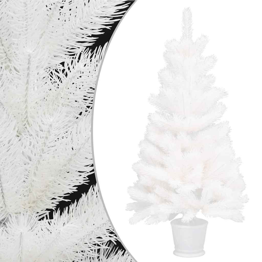 Albero di Natale Preilluminato con Palline Bianco 90 cm vidaXL