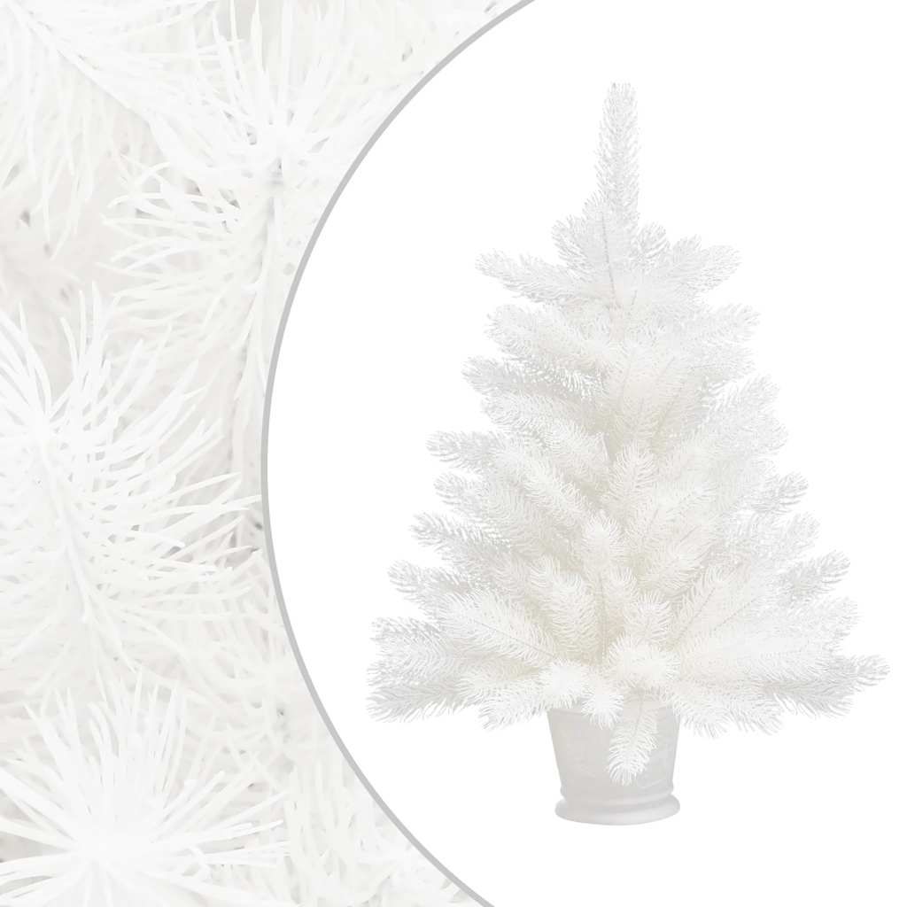 Albero di Natale Preilluminato con Palline Bianco 65 cm vidaXL