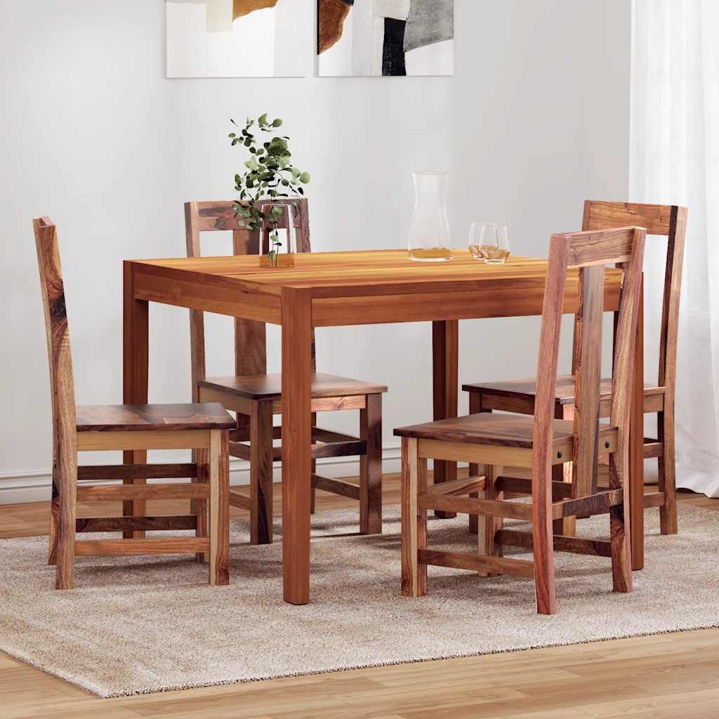 Sedie da Pranzo 4 pz in Legno Massello vidaXL