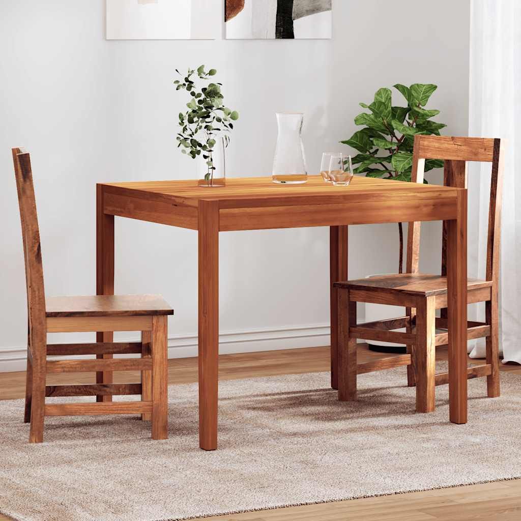 Set Sedie da Pranzo 2 pz in Legno Massello di Acacia vidaXL