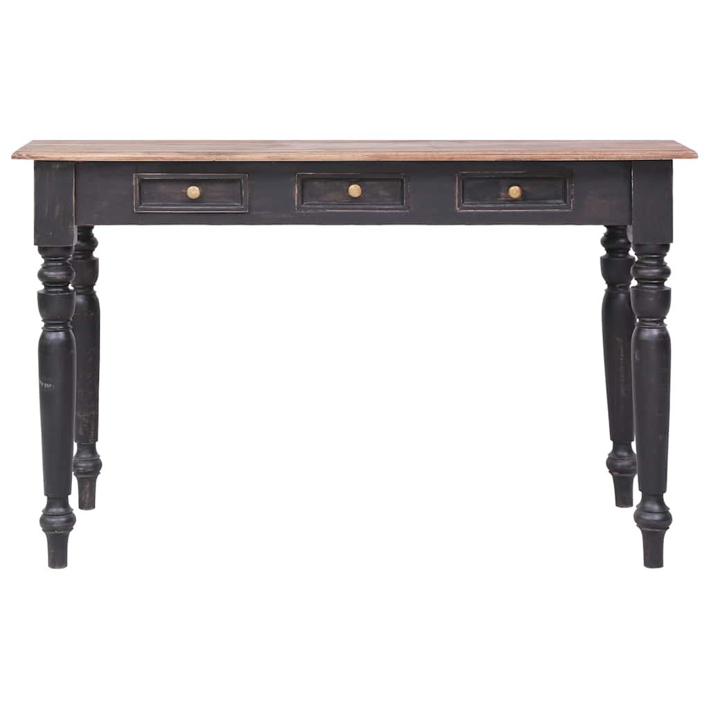 Scrivania con 3 Cassetti 117x57x75 cm Legno Massello di Mogano vidaXL