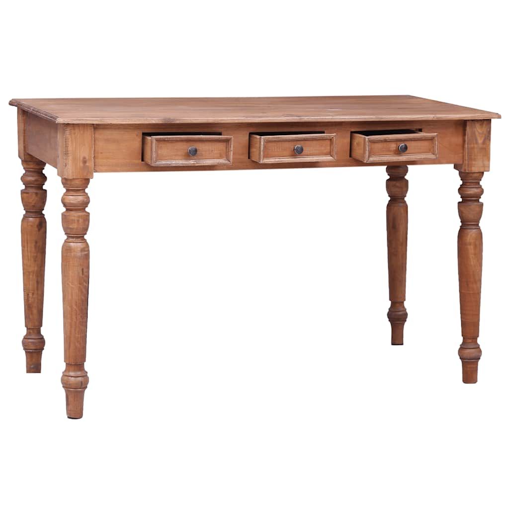 Scrivania con Cassetti 117x57x75 cm in Legno Massello di Mogano vidaXL