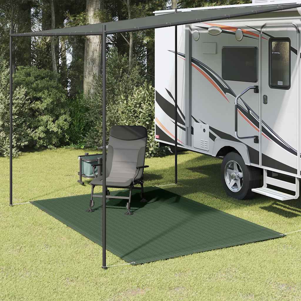 Tappeto da Tenda 250x200 cm in HDPE Verde vidaXL