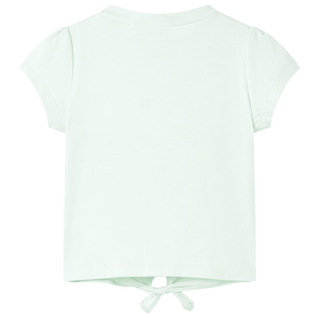Maglietta da Bambina Menta Chiaro 140 vidaXL