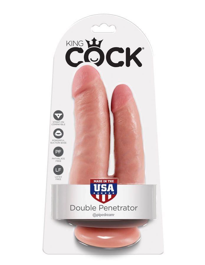 KING COCK - DOPPIO PENETRATORE CARNE KING COCK