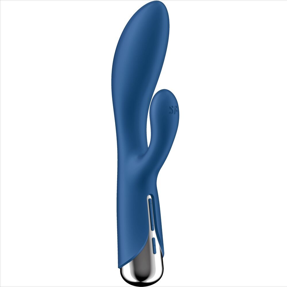SATISFYER - SPINNING RABBIT 1 STIMOLAZIONE CLITORIDE E PUNTO G BLU SATISFYER VIBRATOR