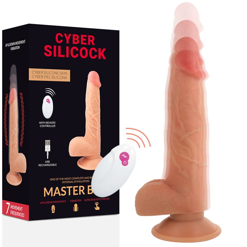CYBER SILICOCK - TELECOMANDO REALISTIC MASTER BEN 23.88 CM -O- 4.3 CM CYBER SILICOCK