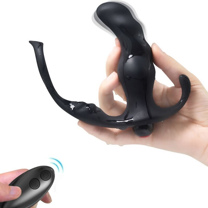 ARMONY - VIBRATORE ANALE PROSTATA KNIGHT E TELECOMANDO ANELLO NERO ARMONY ANAL