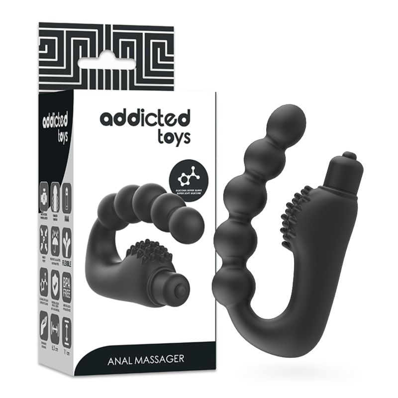 ADDICTED TOYS - MASSAGGIATORE ANALE PROSTATICO CON VIBRAZIONE ADDICTED TOYS