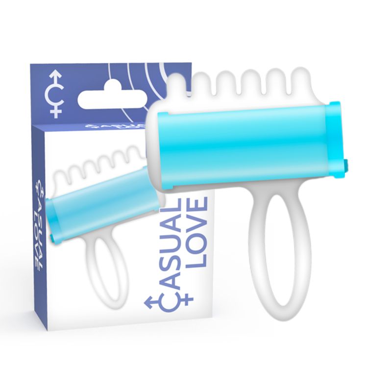 CASUAL LOVE - STIMOLATORE A DITA BLU CASUAL LOVE
