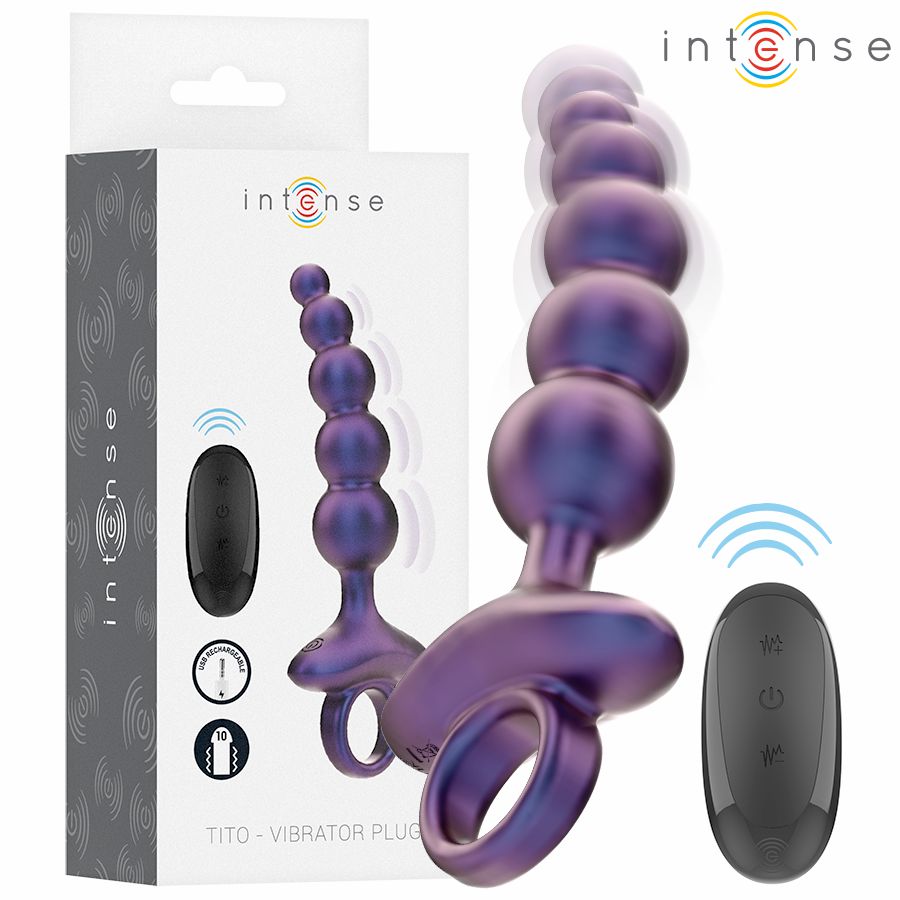 INTENSE - TITO VIBRANTE ANAL PLUG MODELLO 3 TELECOMANDO INTENSE ANAL TOYS