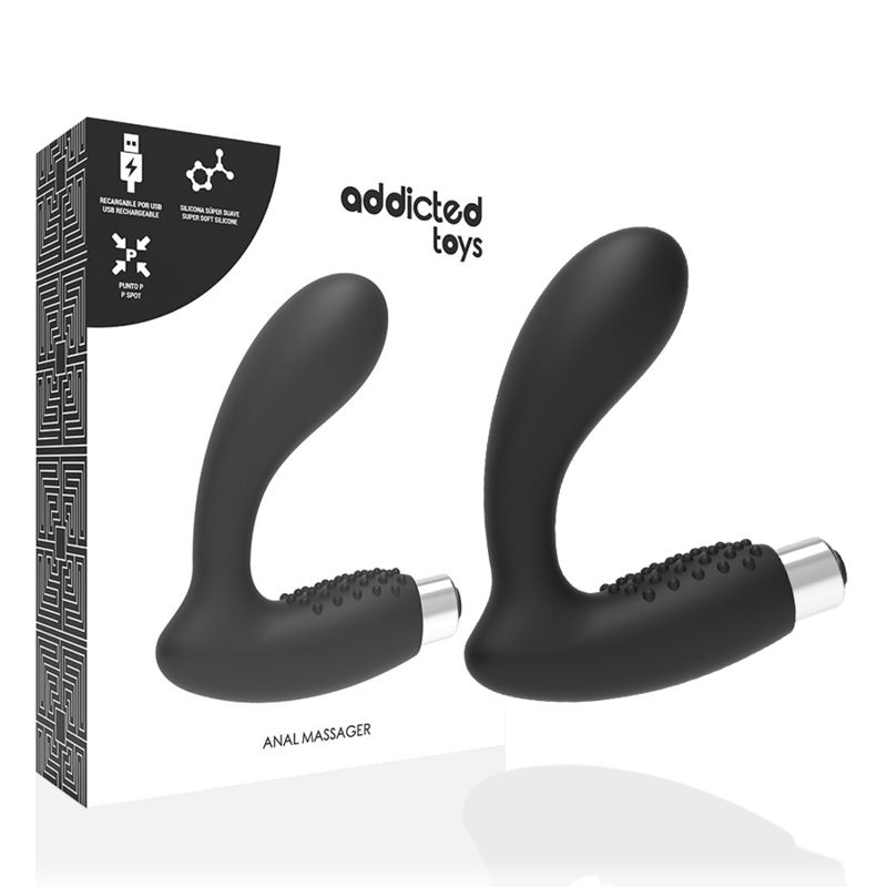ADDICTED TOYS - VIBRATORE PROSTATICO RICARICABILE MODELLO 5 - NERO ADDICTED TOYS