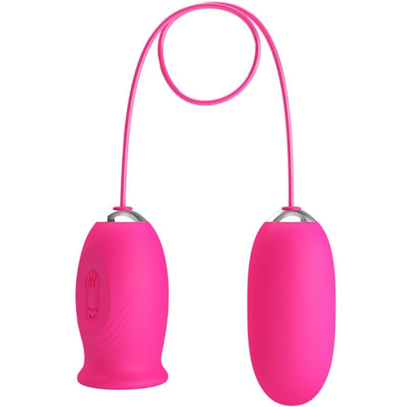 PRETTY LOVE - Ovulo vibrante a forma di margherita + lingua stimolante per il clitoride ROSA FUN TOYS