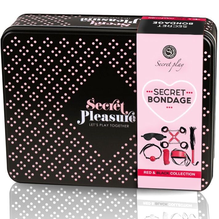 SECRETPLAY - BDSM SET 6 PCS ROSSA COLLECTION SECRETPLAY 100% FETISH