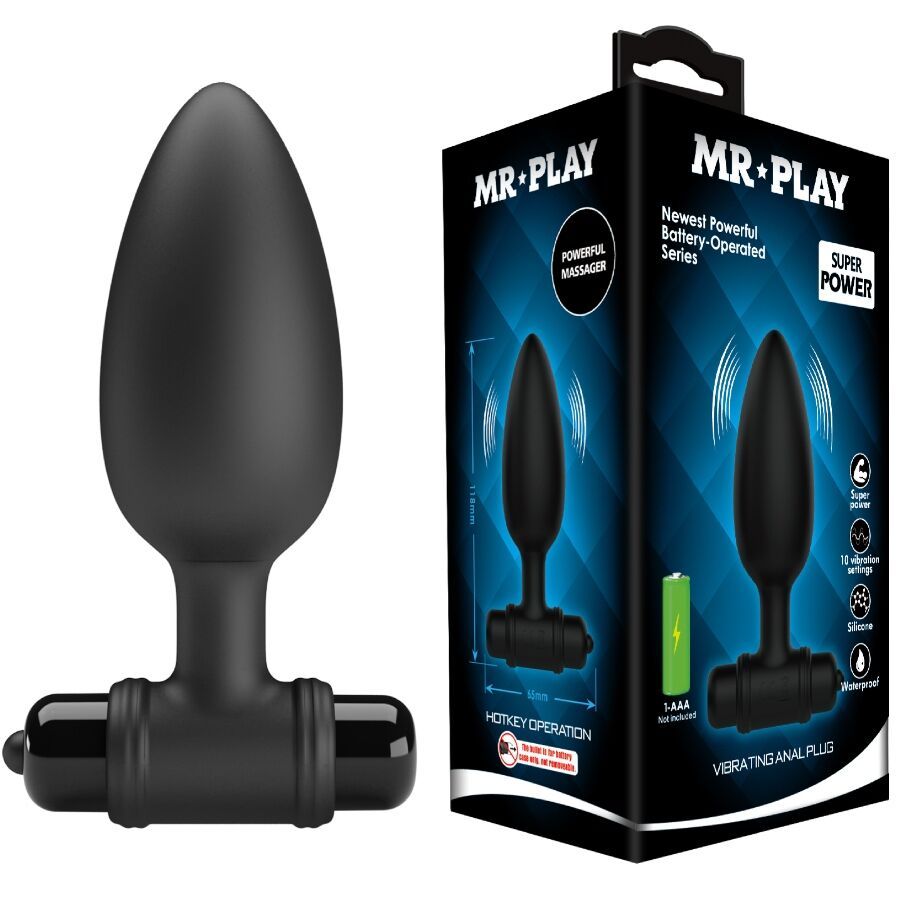 MR PLAY - SUPER POWER ANAL PLUG CON VIBRAZIONE MR PLAY
