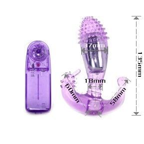 BAILE - STIMOLATORE VAGINALE E ANALE LILLA CON VIBRAZIONE BAILE