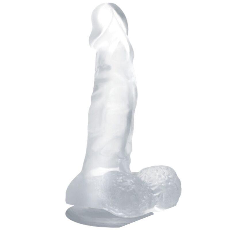 BAILE - DILDO REALISTICO CON VENTOSA E TESTICOLI 16.7 CM TRASPARENTE BAILE DILDOS
