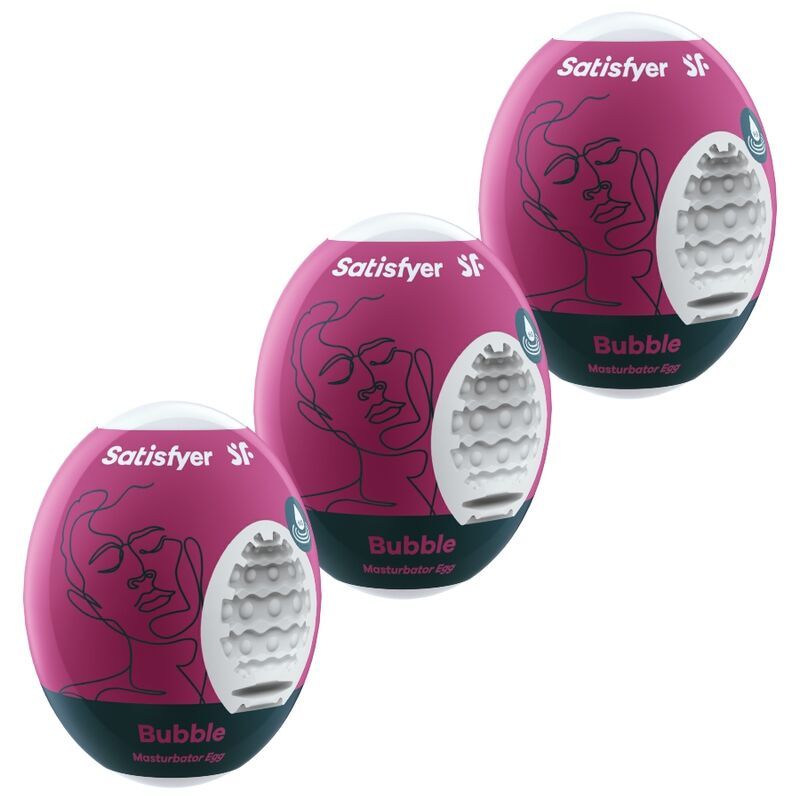 SATISFYER - 3 UOVA MASTURBATORI BUBBLE SATISFYER EGGS