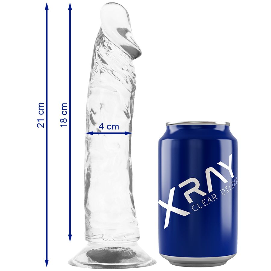 X RAY - CAZZO TRASPARENTE 21 CM -O- 4 CM X RAY
