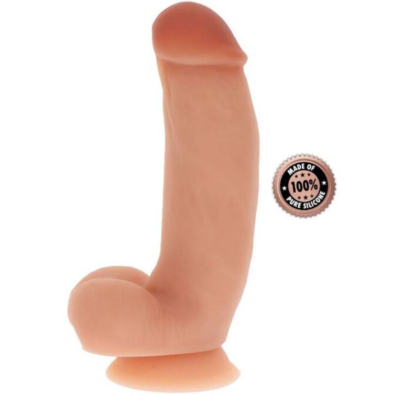 GET REAL - DILDO IN SILICONE 18 CM CON PALLE IN PELLE GET REAL