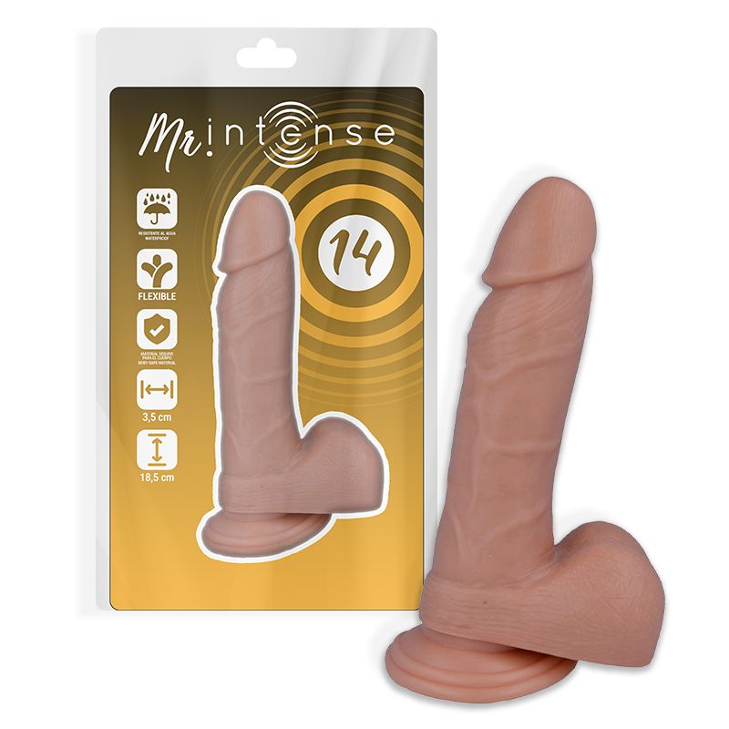 MR INTENSE - 14 PENE REALISTICO 18.5 CM -O- 3.8 CM MR. INTENSE DILDOS
