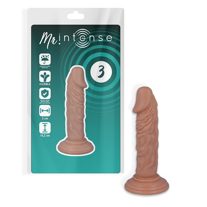 MR INTENSE - 3 PENE REALISTICO 16.2 CM -O- 3 CM MR. INTENSE DILDOS