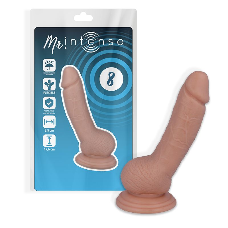 MR INTENSE - 8 PENE REALISTICO 17.6 CM -O- 3.5 CM MR. INTENSE DILDOS