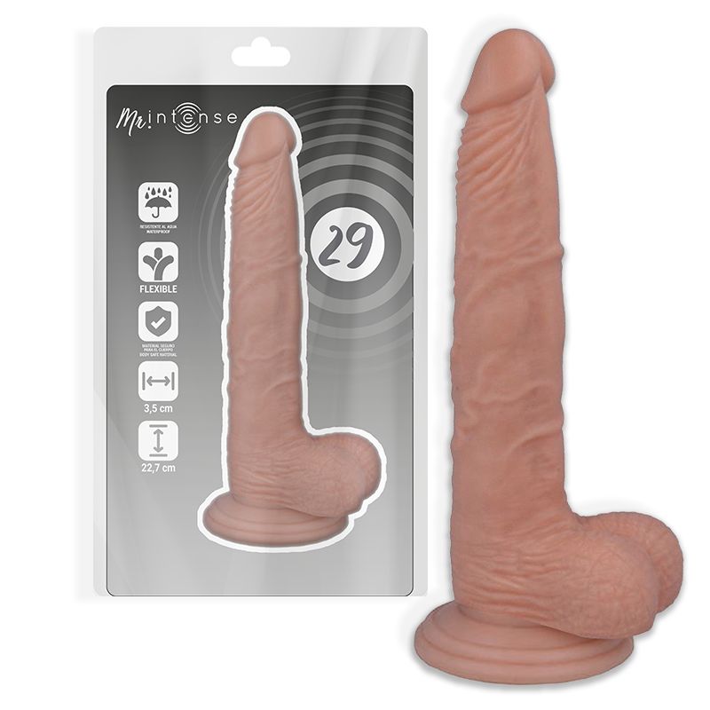 MR INTENSE - 29 PENE REALISTICO 22.7 CM -O- 3.5 CM MR. INTENSE DILDOS