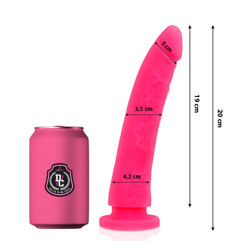 DELTA CLUB - TOYS DILDO MEDICO ROSA IN SILICONE 20 CM -O- 4 CM DELTACLUB