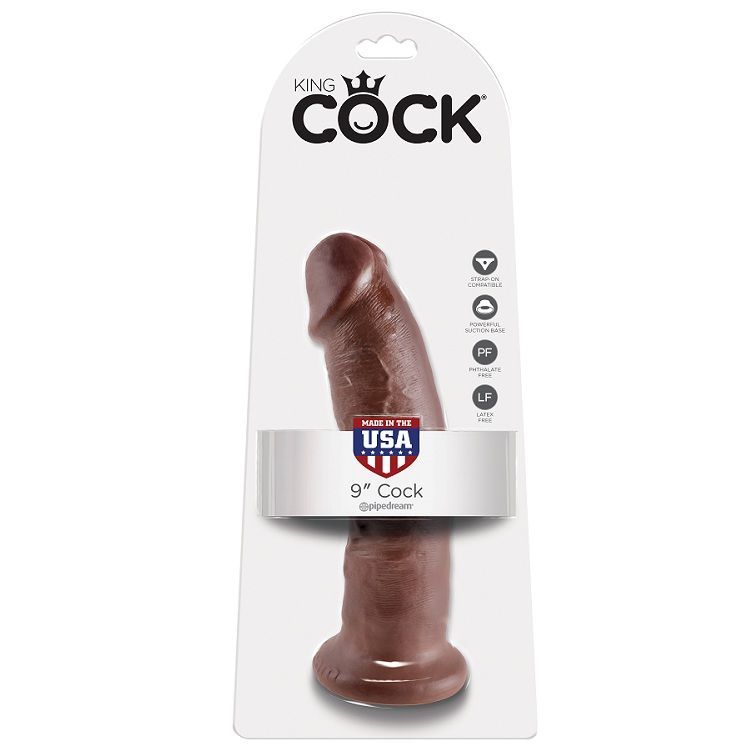 KING COCK - 9 DILDO MARRONE 22.9 CM KING COCK