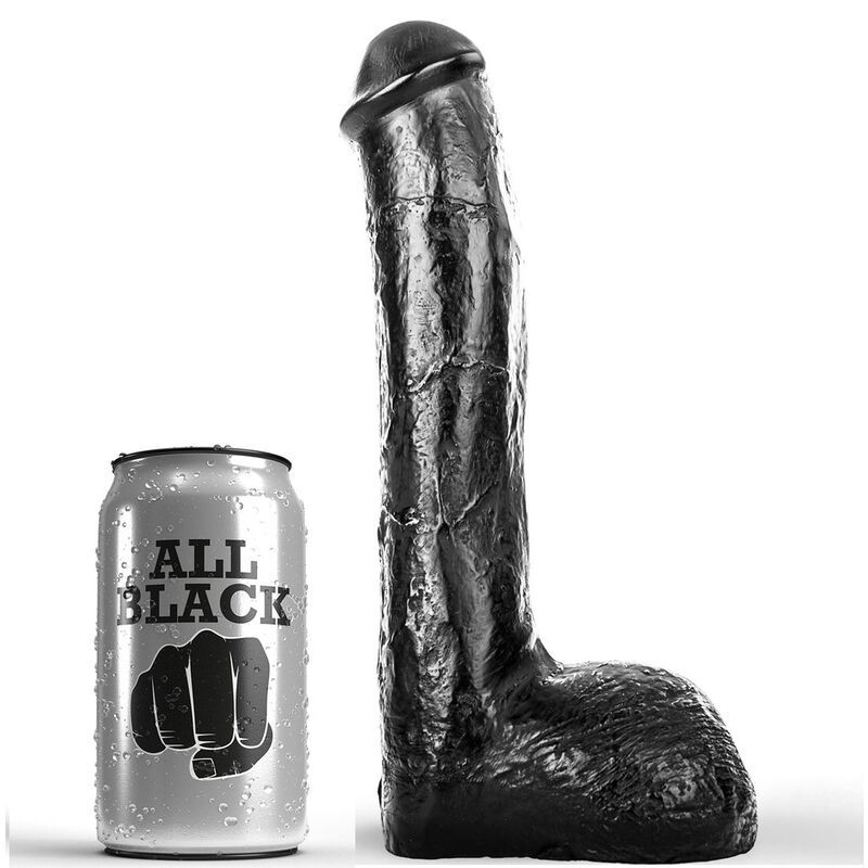 ALL BLACK - PENE ANALE REALISTICO 23 CM ALL BLACK