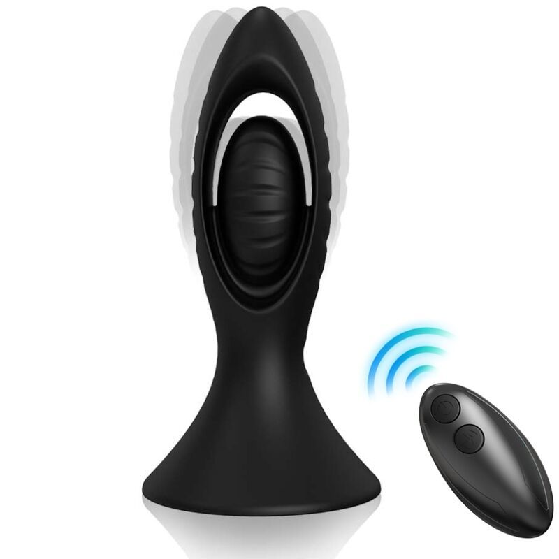 ARMONY - VIBRATORE E PLUG ANALE IN SILICONE NERO ARMONY ANAL
