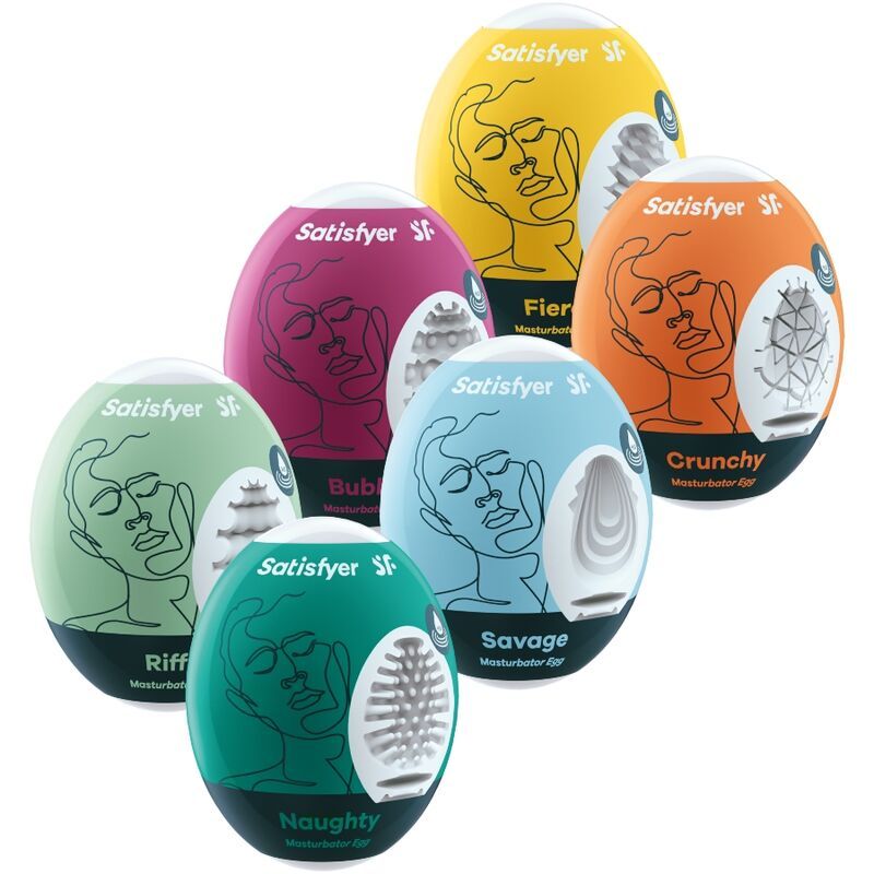 SATISFYER - UOVA MASTURBATORI SET DA 6 UNIT SATISFYER EGGS
