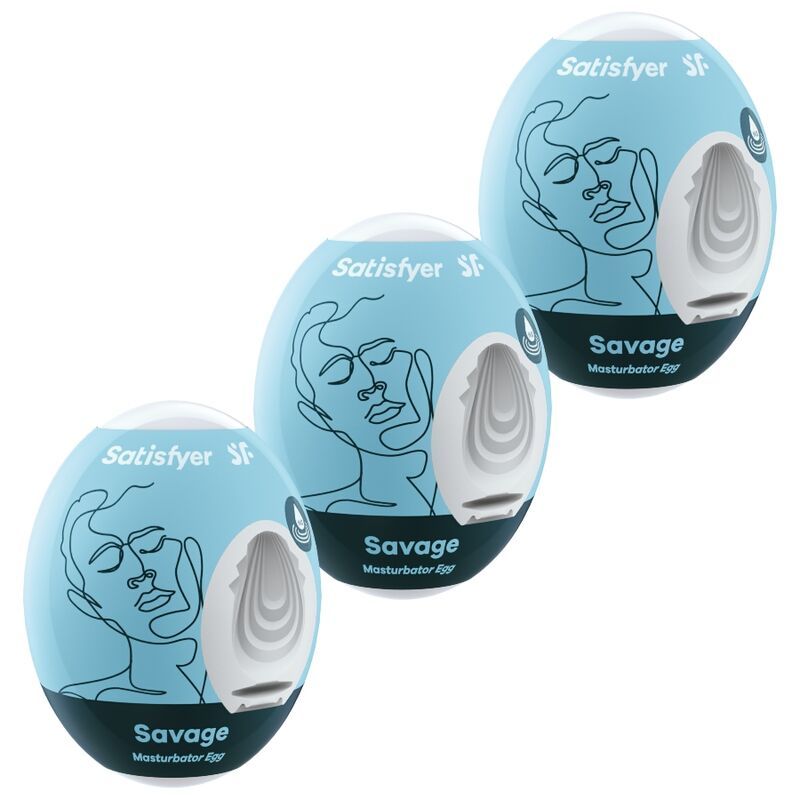 SATISFYER - 3 UOVA MASTURBATORI SAVAGE SATISFYER EGGS