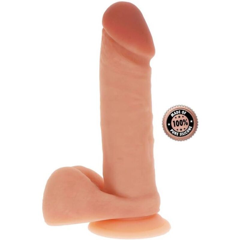 GET REAL - DILDO IN SILICONE 20,5 CM CON PALLE IN PELLE GET REAL